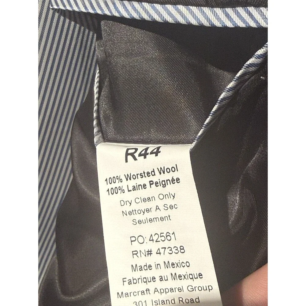 🔥 NEW Mens Tommy Hilfiger Blazer Sports Coat Wool Black 44 R Ships Fast!!!!